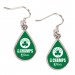 Boston Celtics WinCraft 2024 NBA Finals Champions Tear Drop Dangle Earrings