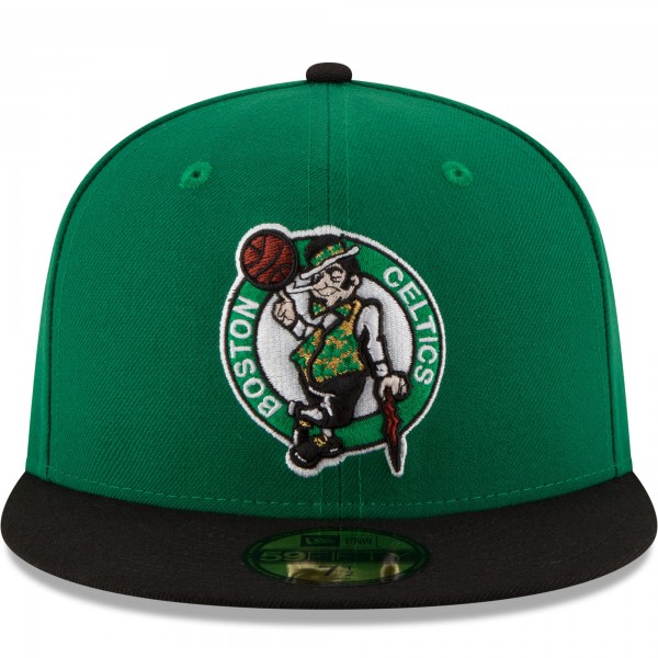 Бейсболка Boston Celtics New Era 2024 NBA Finals Champions Side Patch 59FIFTY - Kelly Green/Black