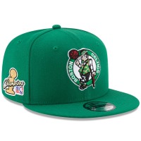 Бейсболка Boston Celtics New Era 2024 NBA Finals Champions Side Patch 9FIFTY - Kelly Green