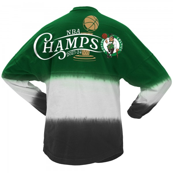 Футболка с длинным рукавом Boston Celtics Spirit Jersey Unisex 2024 NBA Finals Champions Horizontal Ombre - Kelly Green