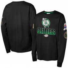 Футболка с длинным рукавом Boston Celtics Mitchell & Ness Youth Hardwood Classics All Over - Black