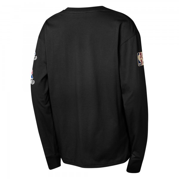 Футболка с длинным рукавом Los Angeles Lakers Mitchell & Ness Youth Hardwood Classics All Over - Black