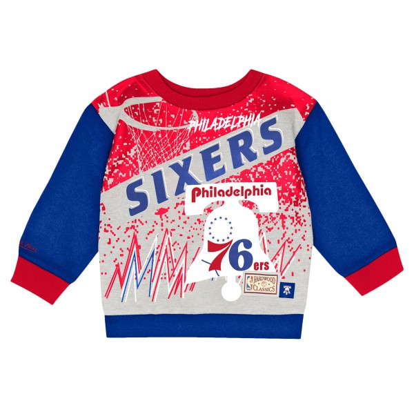 Toddler Philadelphia 76ers Mitchell & Ness Blockbuster Oversized Fleece Pant Set