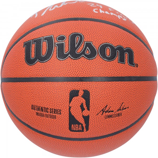 Мяч Derrick White Boston Celtics Autographed Fanatics Authentic 2024 NBA Finals Champions Wilson Authentic Series Indoor/Outdoor with '24 Finals Champs' Inscription