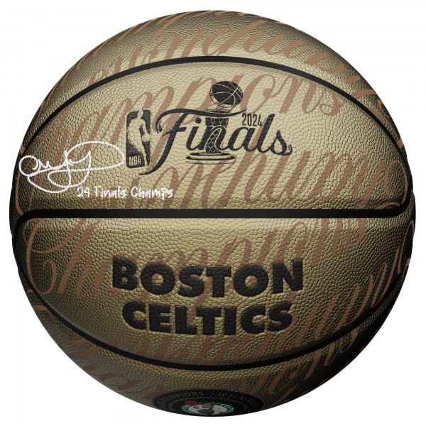 Al Horford Boston Celtics Autographed Authentic 2024 NBA Finals Champions Wilson Collectors Edition Basketball with 24 Finals Champs Inscription