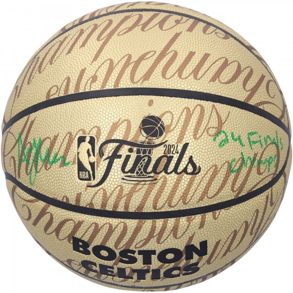 Мяч Al Horford Boston Celtics Autographed Fanatics Authentic 2024 NBA Finals Champions Wilson Collector's Edition with '24 Finals Champs' Inscription