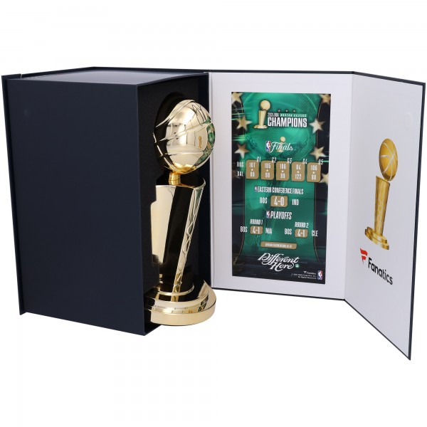 Jayson Tatum Boston Celtics Autographed Authentic 2024 NBA Finals Champions 12 Larry OBrien Replica Trophy