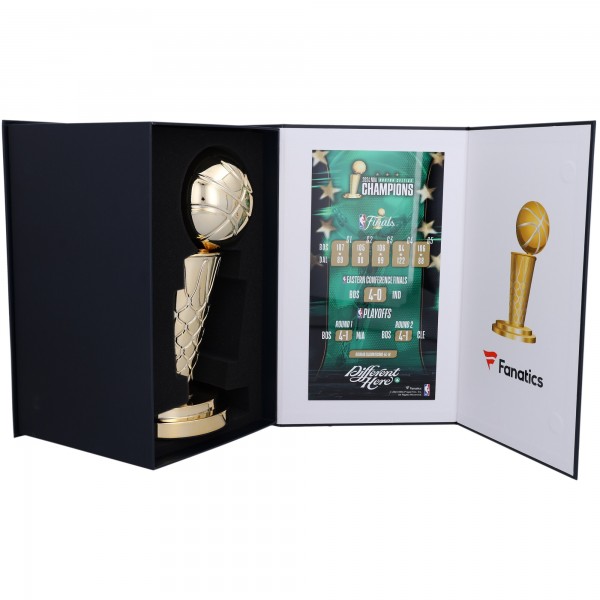 Derrick White Boston Celtics Autographed Authentic 2024 NBA Finals Champions 12 Larry OBrien Replica Trophy