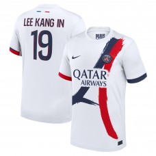 Игровая джерси Lee Kang In Paris Saint-Germain Nike 2024/25 Away Authentic Player - White