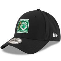 Бейсболка Boston Celtics New Era 2024 NBA Finals Champions Squared Up 9FORTY - Black
