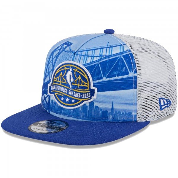 Бейсболка 2025 NBA All-Star Game New Era Scenic Golden Gate A-Frame 9FIFTY - White/Royal
