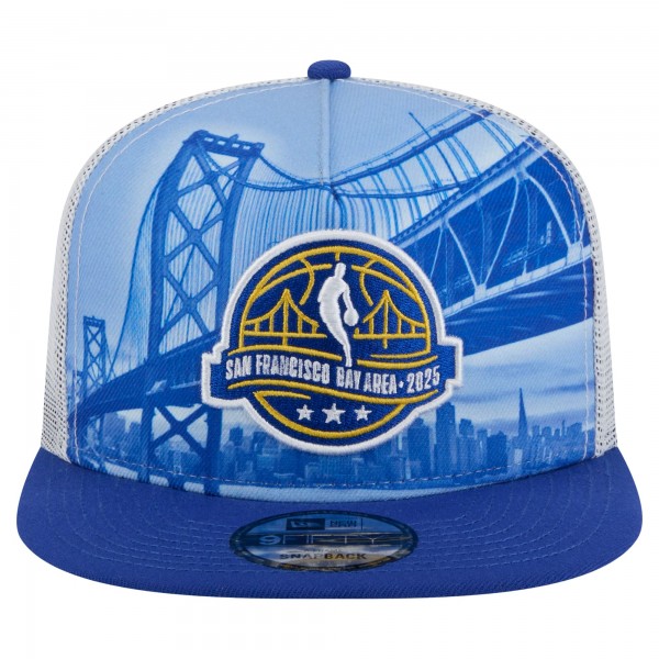 Бейсболка 2025 NBA All-Star Game New Era Scenic Golden Gate A-Frame 9FIFTY - White/Royal