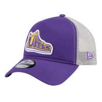 Бейсболка Los Angeles Lakers New Era Youth Victory Grove Vintage Sneaker Trucker 9FORTY - Purple
