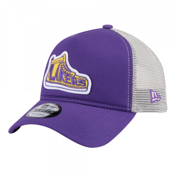 Бейсболка Los Angeles Lakers New Era Youth Victory Grove Vintage Sneaker Trucker 9FORTY - Purple