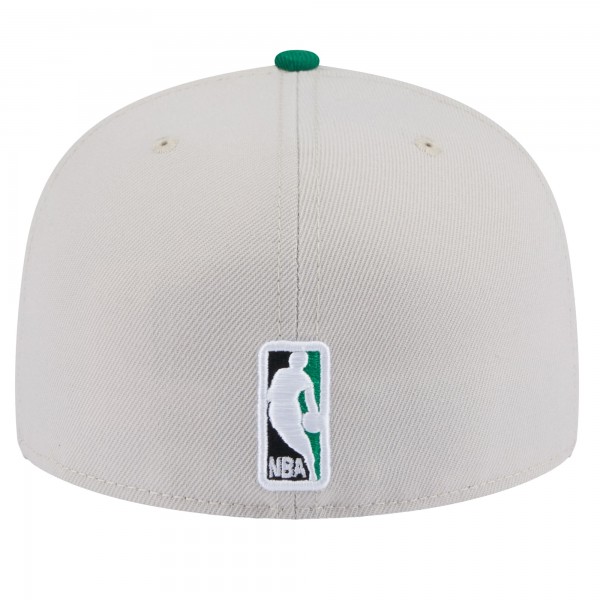 Бейсболка Boston Celtics New Era Victory Grove Vintage Sidepatch Sneaker 59FIFTY - Stone