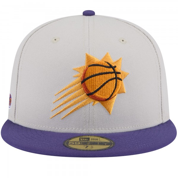Бейсболка Phoenix Suns New Era Stone Victory Grove Vintage Sidepatch Sneaker 59FIFTY