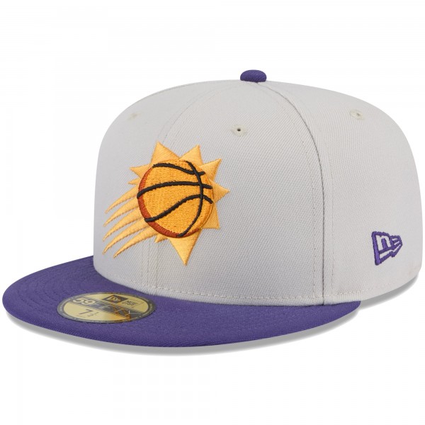 Бейсболка Phoenix Suns New Era Stone Victory Grove Vintage Sidepatch Sneaker 59FIFTY