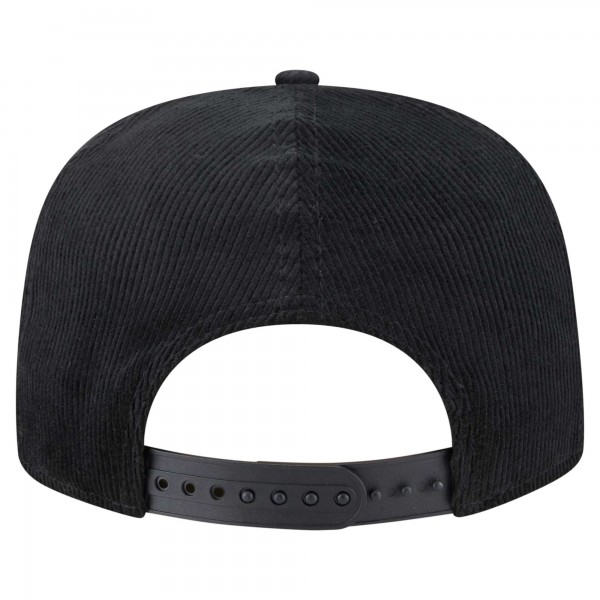 Бейсболка Chicago Bulls New Era Black Corduroy Gold Leaf Golfer
