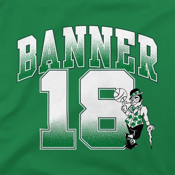 Футболка Boston Celtics Stadium Essentials 18-Time NBA Finals Champions Banner 18 Play - Kelly Green