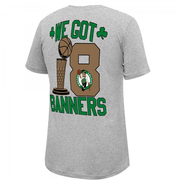Футболка Boston Celtics Stadium Essentials 18-Time NBA Finals Champions We Got 18 Banners - Heather Gray