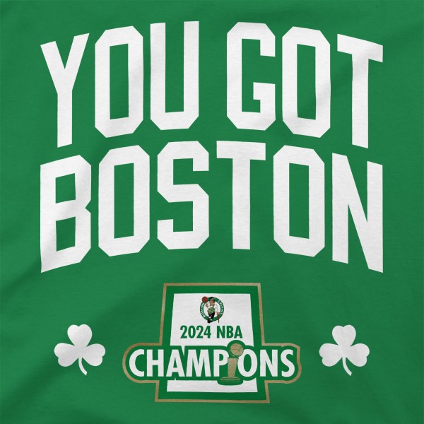 Футболка Boston Celtics Stadium Essentials 2024 NBA Finals Champions 18 Banners – Kelly Green