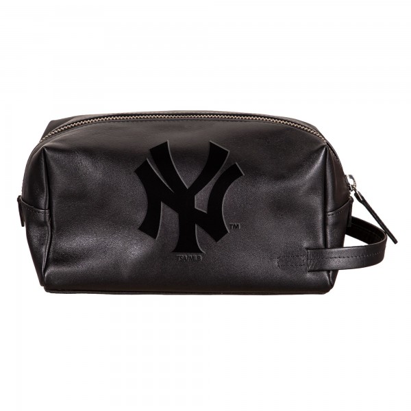 New York Yankees Hybrid Leather Lined Dopp Toiletry Bag
