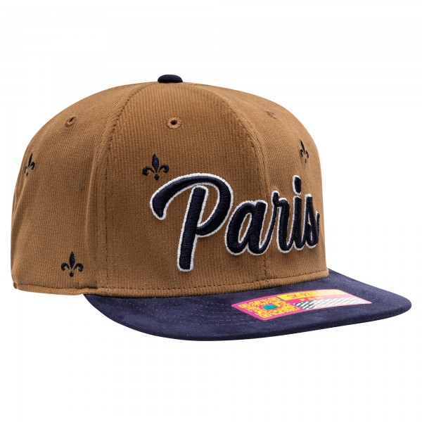 Бейсболка Paris Saint-Germain Fan Ink Male Adult Whiskey - Brown/Navy