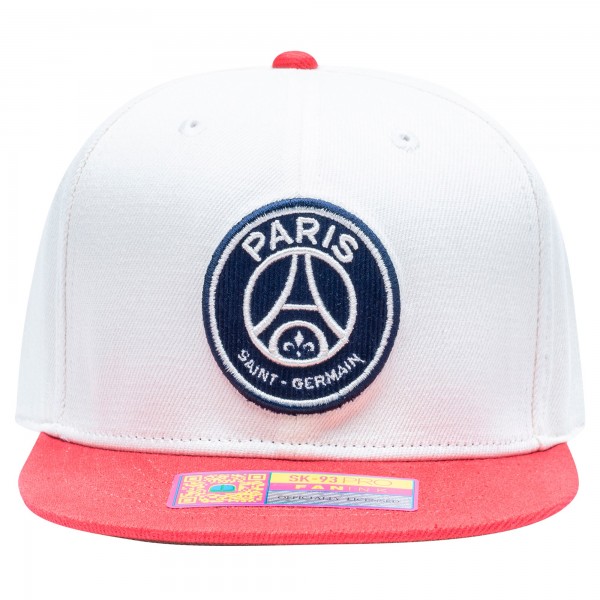 Бейсболка Paris Saint-Germain Fan Ink Evolve - White/Red