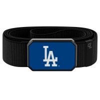 Los Angeles Dodgers Groove Life Black Belt with Team Color Buckle