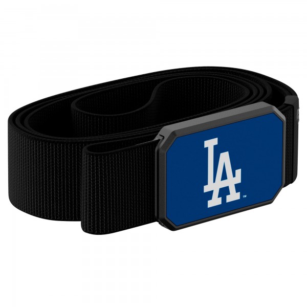 Los Angeles Dodgers Groove Life Black Belt with Team Color Buckle