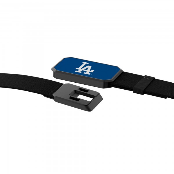 Los Angeles Dodgers Groove Life Black Belt with Team Color Buckle
