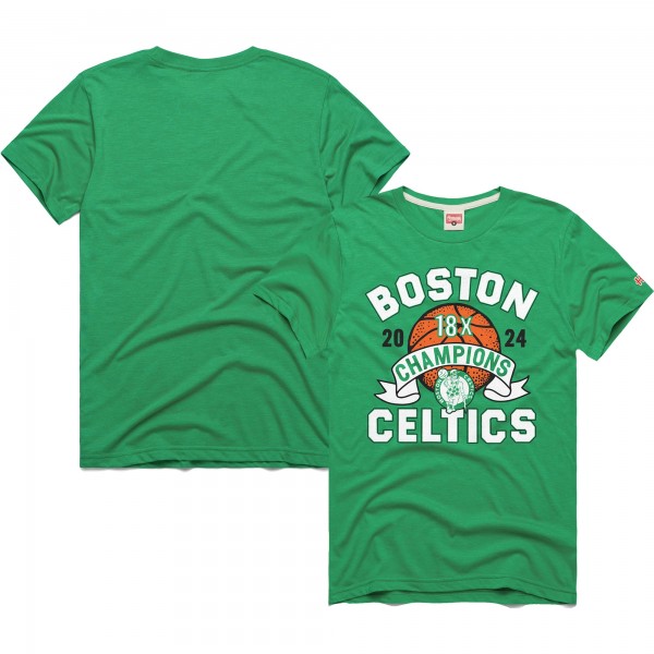 Футболка Boston Celtics Homage Unisex 18-Time NBA Finals Champions Tri-Blend - Heather Kelly Green