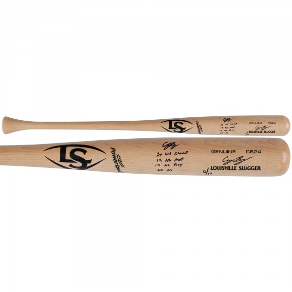 Cody Bellinger Los Angeles Dodgers Autographed Fanatics Authentic Louisville Slugger Game CB24 Model Bat with LAD Career Inscriptions - Limited Edition of 10