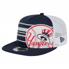 Бейсболка New York Yankees New Era Navy 9FIFTY A-Frame Trucker Snapback