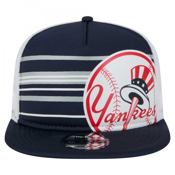 Бейсболка New York Yankees New Era Navy 9FIFTY A-Frame Trucker Snapback