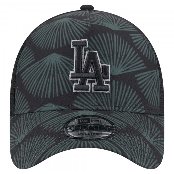 Бейсболка Los Angeles Dodgers New Era Black 9FORTY A-Frame Trucker