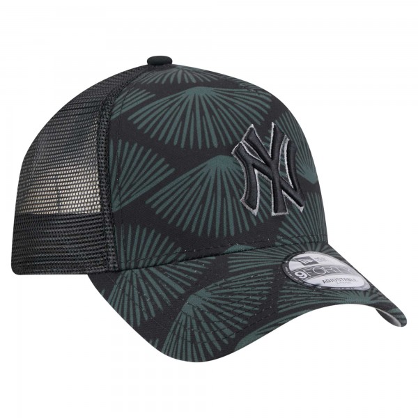 Бейсболка New York Yankees New Era Black 9FORTY A-Frame Trucker