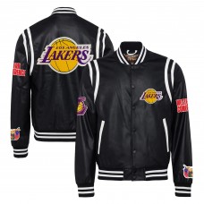 Бомбер Los Angeles Lakers Jeff Hamilton Vegan Leather - Black