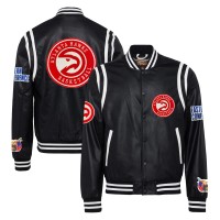Бомбер Atlanta Hawks Jeff Hamilton Vegan Leather - Black