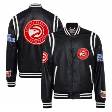 Бомбер Atlanta Hawks Jeff Hamilton Vegan Leather - Black