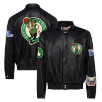 Бомбер Boston Celtics Jeff Hamilton Leather - Black