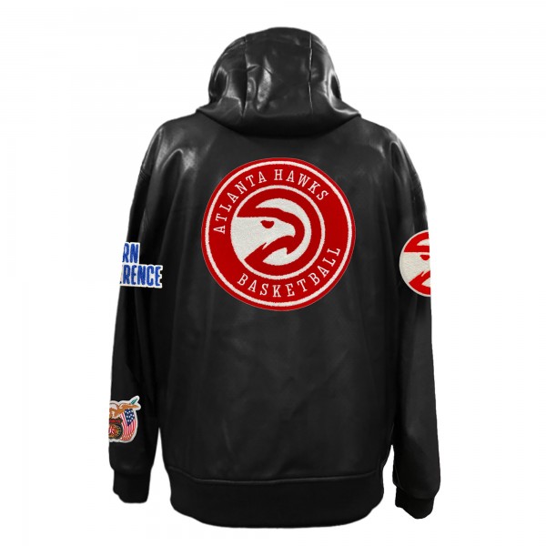 Куртка на молнии Atlanta Hawks Jeff Hamilton Vegan Leather - Black