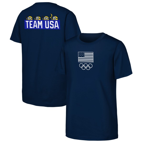 Футболка Team USA Unisex Minions Flag & Rings - Navy
