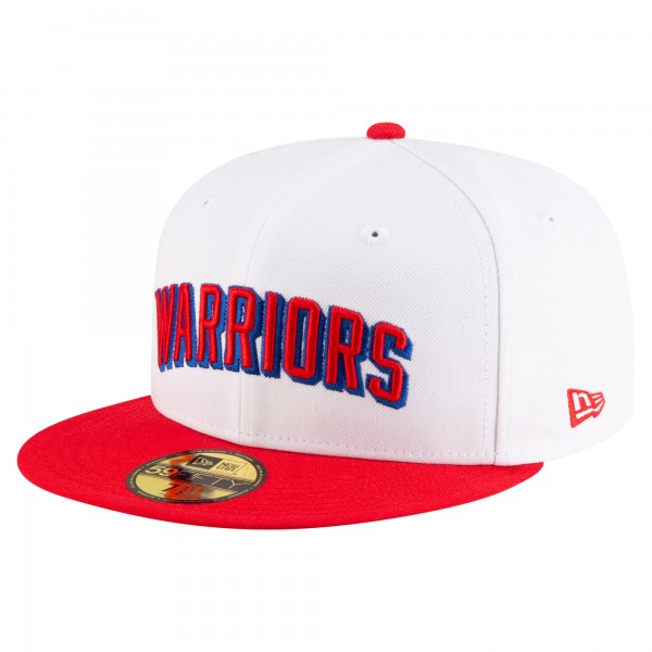 Бейсболка Golden State Warriors New Era 2024/25 Classic Edition Jersey Hook 59FIFTY - White/Red