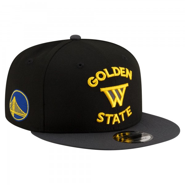 Бейсболка Golden State Warriors New Era Black Jersey Hook Statement Edition 9FIFTY Snapback