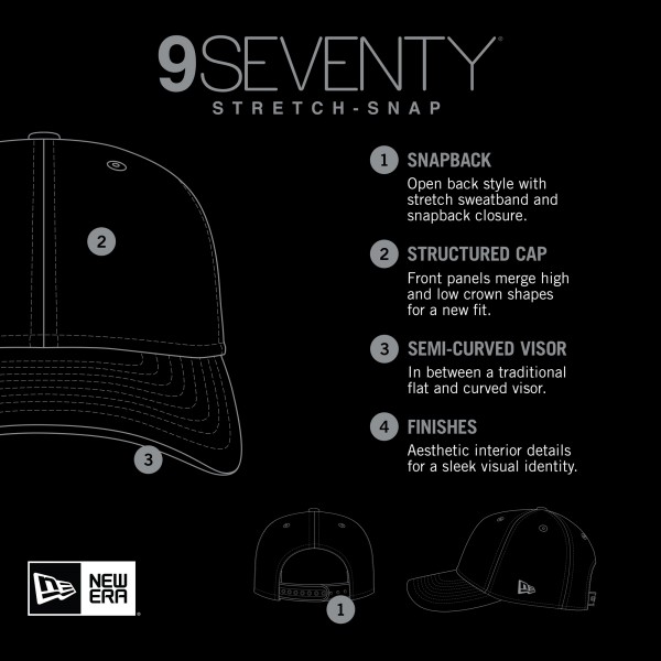 Бейсболка Chicago Bulls New Era Black Statement Edition Jersey Hook 9SEVENTY