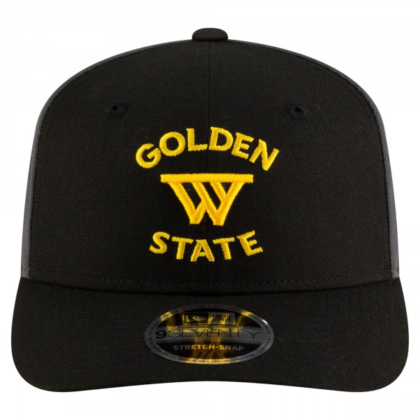 Бейсболка Golden State Warriors New Era Statement Edition Jersey Hook 9SEVENTY - Black/Charcoal