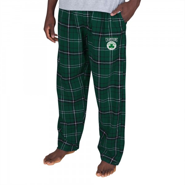 Пижамные штаны Boston Celtics Concepts Sport 2024 NBA Finals Champions Ultimate Plaid Flannel – Green