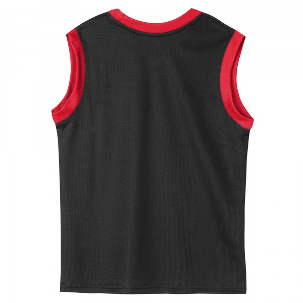 Дошкольнику Chicago Bulls Black Mesh Tank Top and Shorts Set