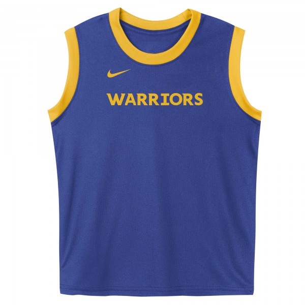 Preschool Golden State Warriors Royal Mesh Tank Top and Shorts Set